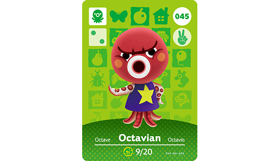 Carte Amiibo d'Octave - Animal Crossing New Horizons
