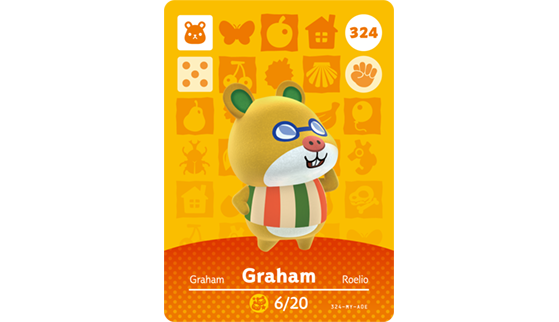 Carte Amiibo de Graham - Animal Crossing New Horizons