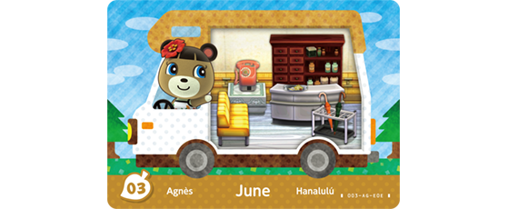 Carte Amiibo d'Agnès - Animal Crossing New Horizons