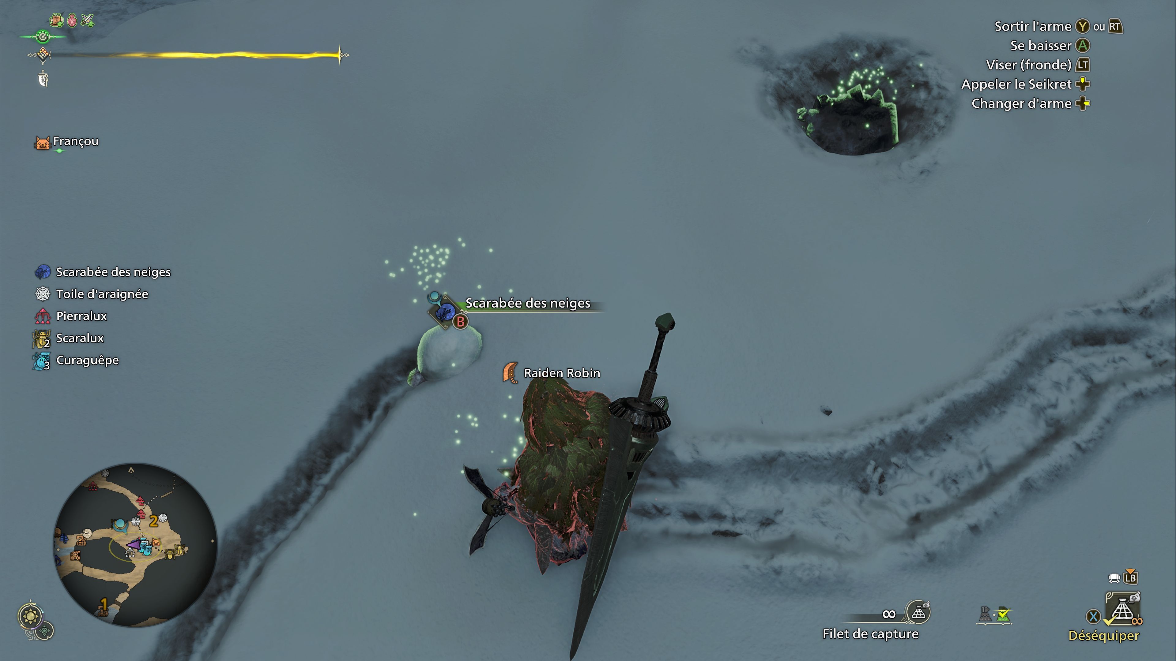 Scarabée des neiges Monster Hunter Wilds : Où trouver cette créature à