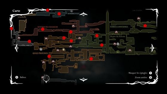 Alentours des Quais profonds et des Terres lointaines - Hollow Knight : Silksong