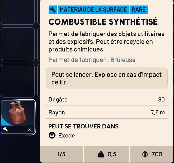 Combustible synthétisé - Arc Raiders - Arc Raiders