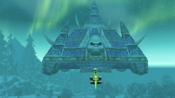 Naxxie devant Naxxramas - World of Warcraft