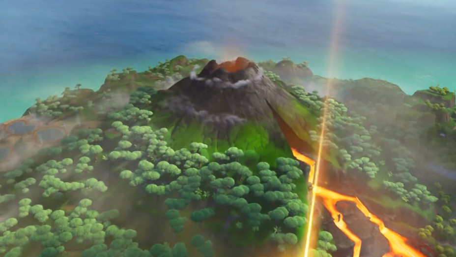 fortnite season 8 volcano new area volcano lava - fortnite new area