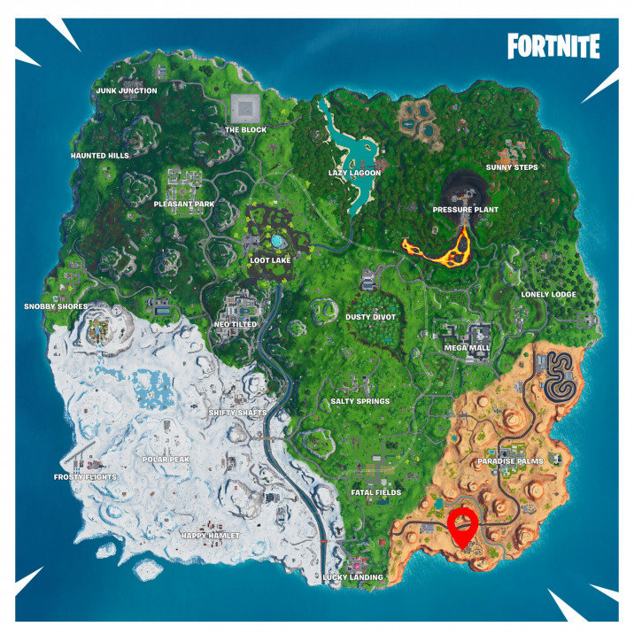 Fortnite : puce 16, décryptage, emplacement, maison du désert, chaises