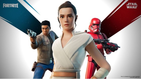 Fortnite x Star Wars : pack Ascension de Skywalker, skins de Rey, Finn et Sith Trooper en boutique