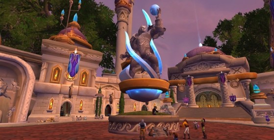 Statue dédiée à la mémoire de Rhonin à Dalaran (Legion) - World of Warcraft