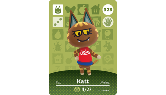 Carte Amiibo de Kat - Animal Crossing New Horizons