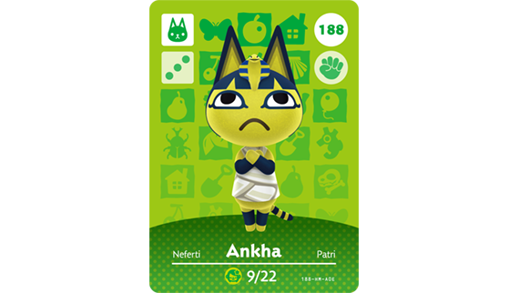 Carte Amiibo de Neferti - Animal Crossing New Horizons