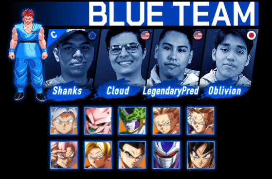 Équipe bleue - Dragon Ball FighterZ