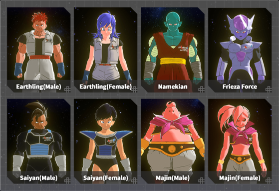 Avatars disponibles, personnalisables ultérieurement - Dragon Ball FighterZ