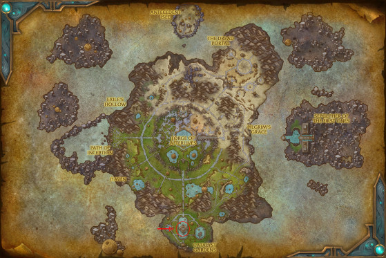 Localisation du Catalyseur de la Création (étage central) - World of Warcraft