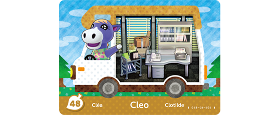 Carte Amiibo de Cléa - Animal Crossing New Horizons