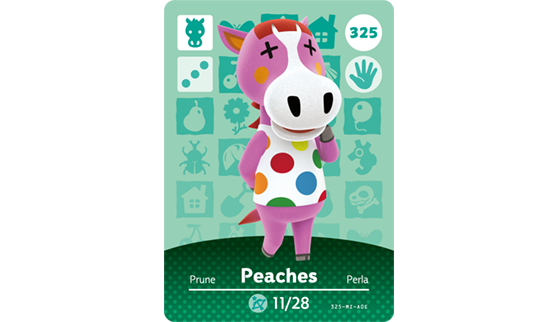 Carte Amiibo de Prune - Animal Crossing New Horizons