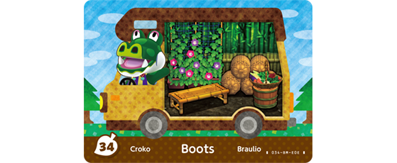 Carte Amiibo de Croko - Animal Crossing New Horizons