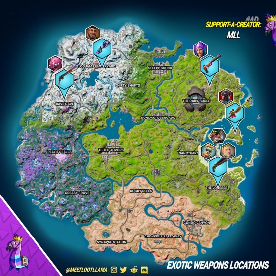 Fortnite Chapitre 3 Saison 4 : voici la nouvelle carte de l'île