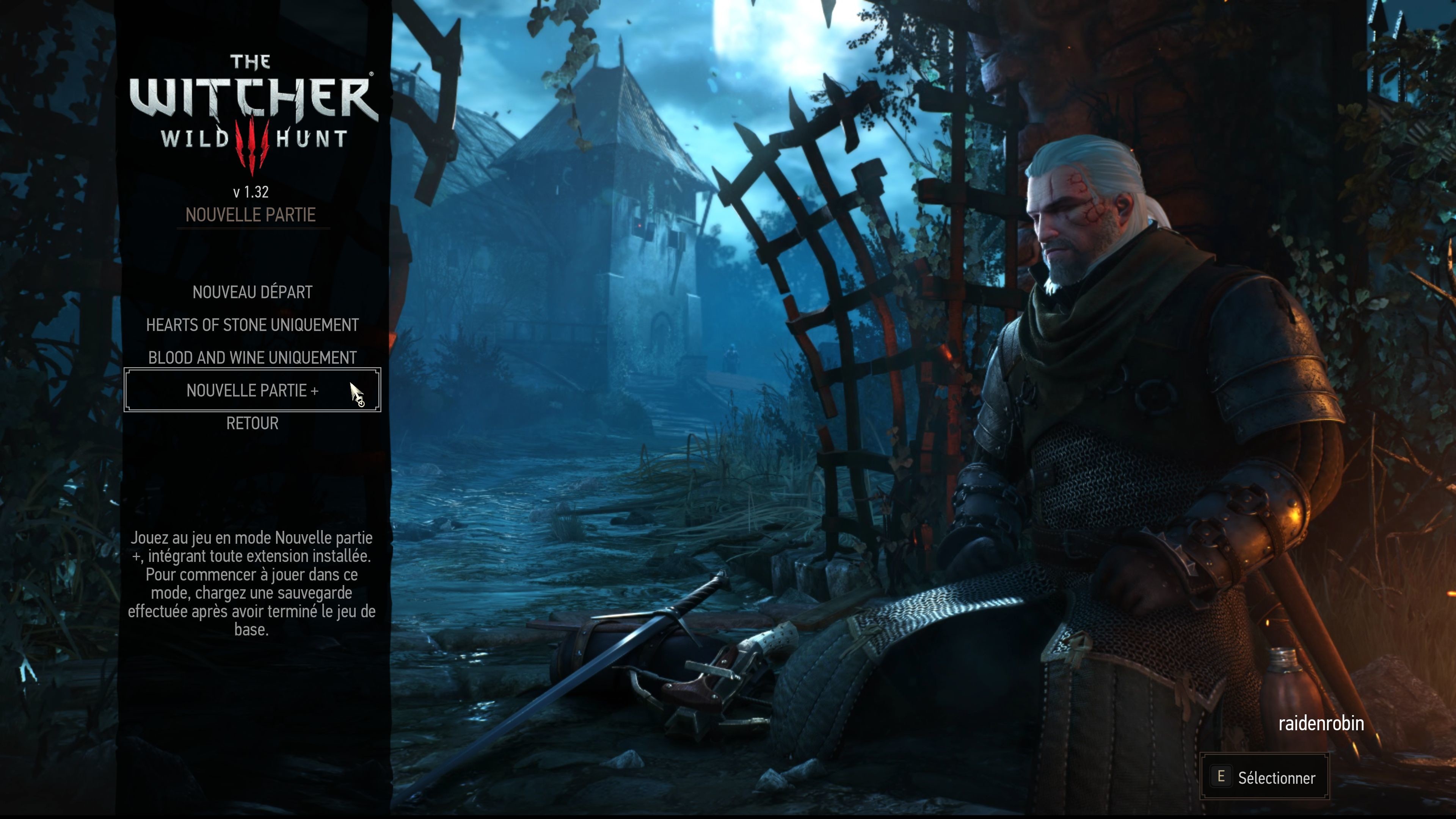 New Game Plus Witcher 3 : Nouvelle partie + - Millenium