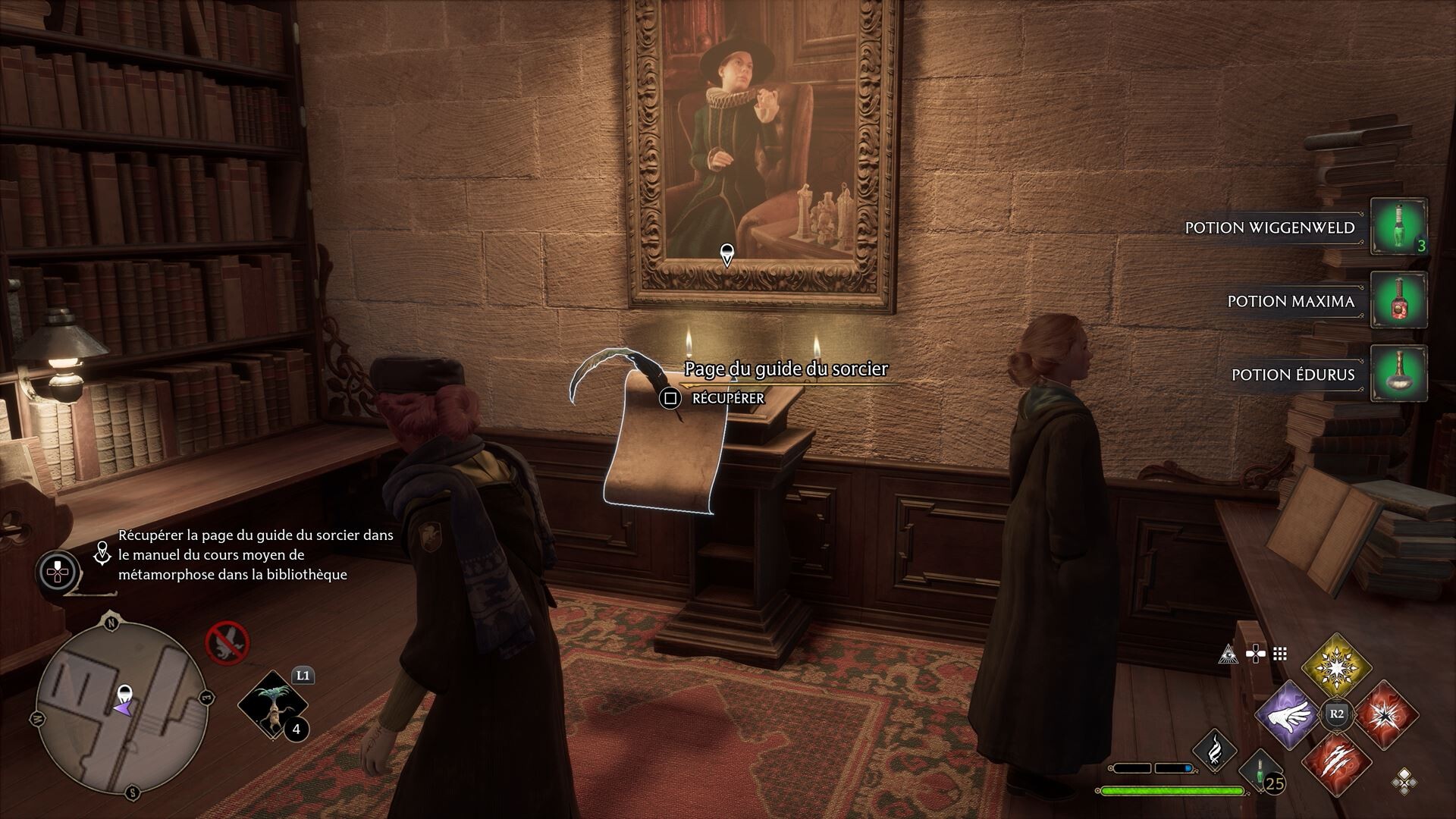 Hogwarts Legacy Devoir du Professeur Weasley et réponses au questionnaire