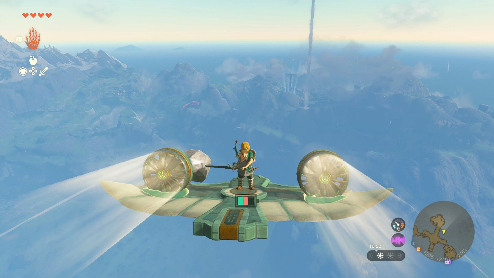 Planeur Zelda Tears of the Kingdom : Comment le faire décoller