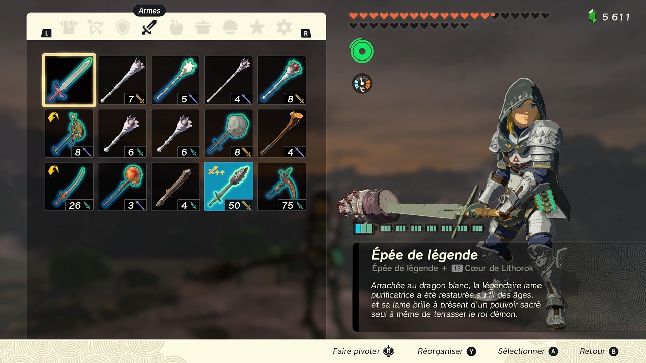 Meilleures armes Zelda Tears of the Kingdom : Comment exploiter