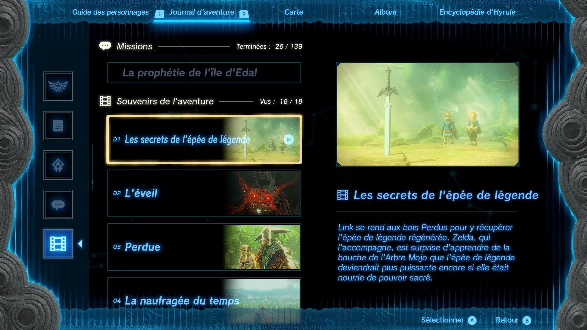 Souvenir 1 Zelda Tears of the Kingdom Comment débloquer cette