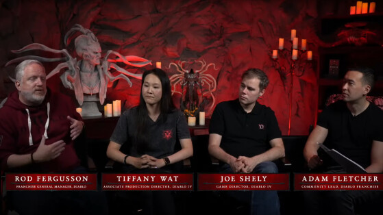 Rod Fergusson durant le Livestream - Diablo IV
