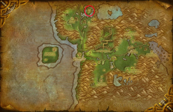 Localisation d'Ysondre - World of Warcraft