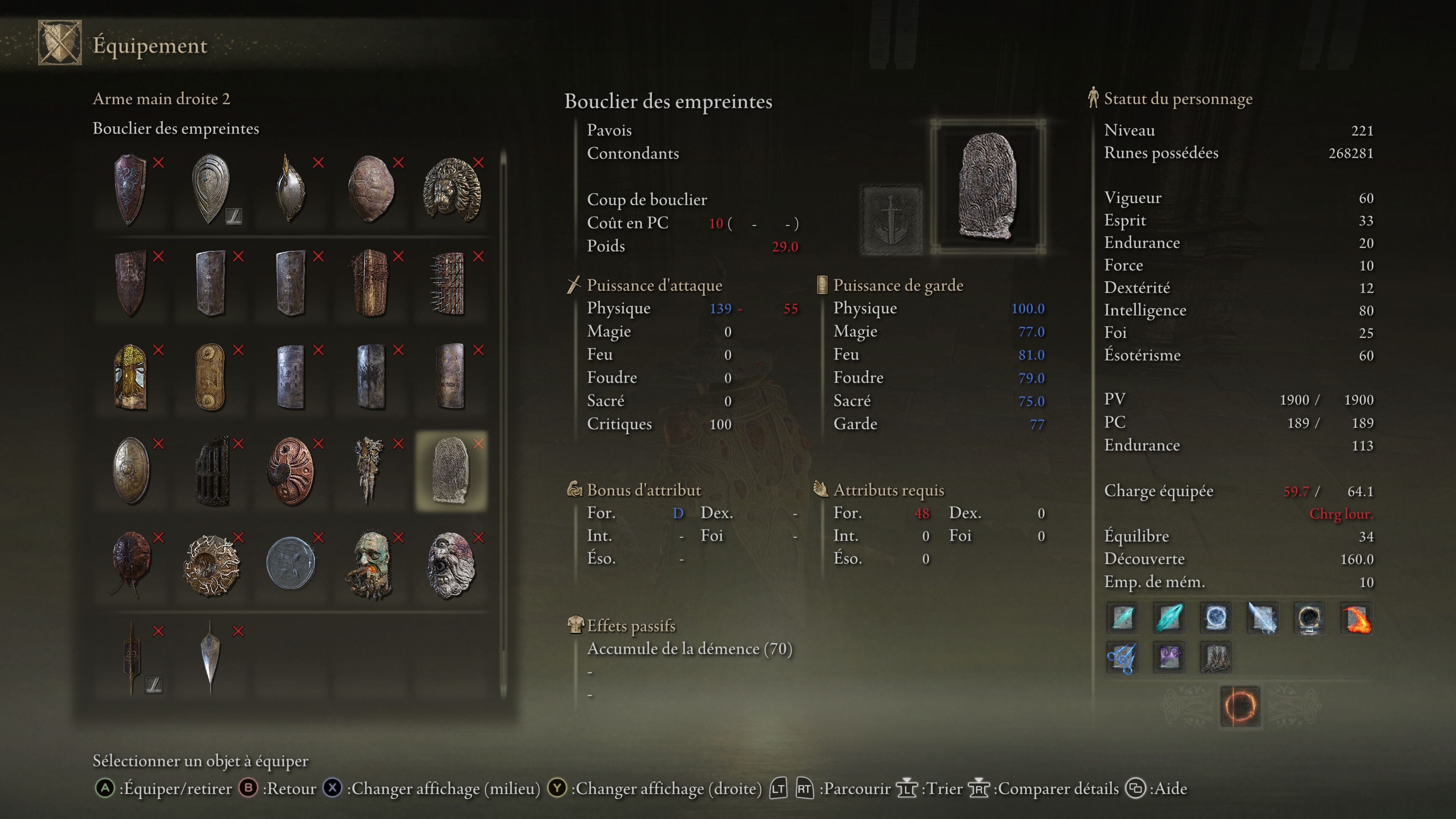 Build Force Arme colossale Griffe du lion Elden Ring Shadow of the ...