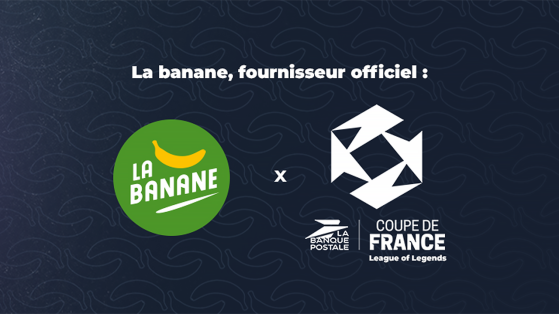 Pour la seconde fois, La Banane est fournisseur officiel de La Banque Postale Coupe de France !