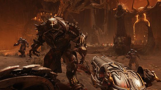 Il s'agit là d'une image officielle du jeu, pas d'un screenshot du leak - DOOM : The Dark Ages