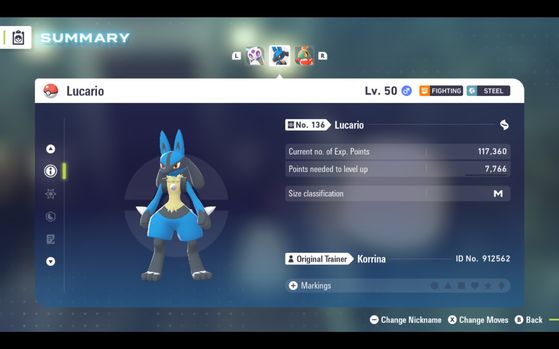 Lucario dans Légendes Pokémon ZA - Légendes Pokémon Z-A