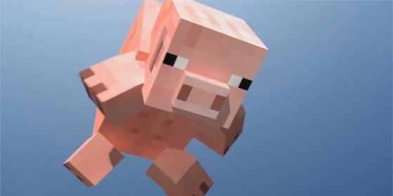 Vidéo : un cochon sur 'SkyBlock'