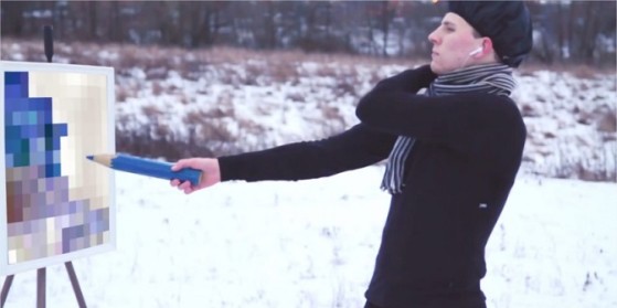 Vidéo : Dans la neige avec un creeper