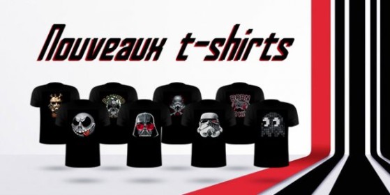 Huit nouveaux t-shirts gamer sur le store