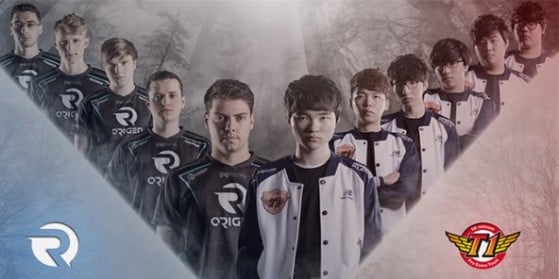 Worlds S5, wallpaper Origen vs SKT T1