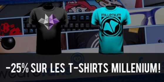 -25% sur les t-shirts Millenium