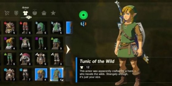 Zelda Breath of the Wild Guide : Obtenir la tenue verte des landes