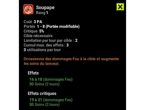 Soupape - Dofus