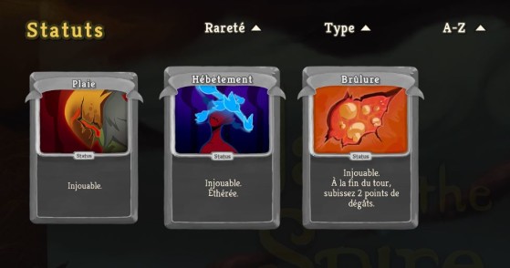 Les cartes Statuts - Slay the Spire