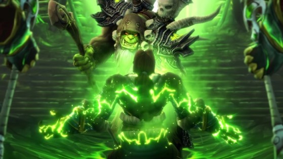Gul'dan utilisant la magie gangrénée pour tuer Varian Wrinn - World of Warcraft