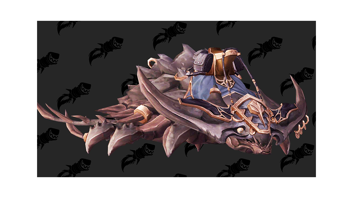 魔獸世界 BFA 坐騎：黑曜石三葉蟲 (Obsidan Krolusk)