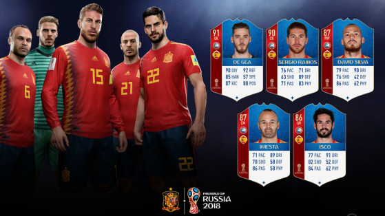 FIFA 18 Coupe du monde : l'Espagne