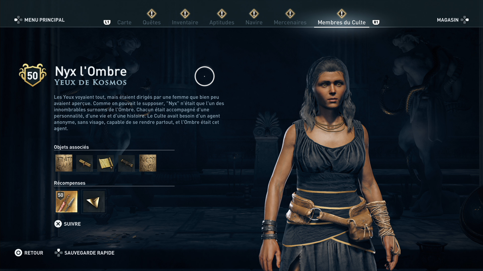Les yeux de Kosmos Assassin
