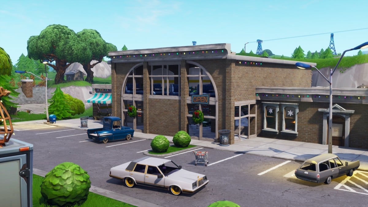 Fortnite visiter l enseigne NOMS Retail Row Millenium