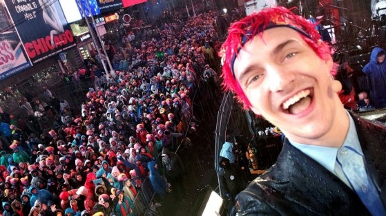 Ninja à Times Square pour le nouvel an. - Fortnite : Battle royale