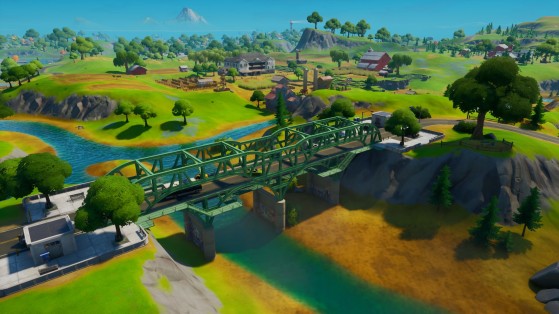 Le pont vert, à l'Est de Frenzy Farm - Fortnite : Battle royale