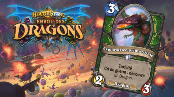 Hearthstone Envol des Dragons : nouveau serviteur commun Chasseur Exploratrice primordiale