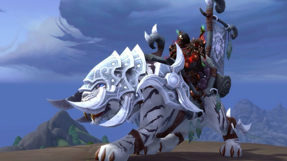Le Tigre de guerre blanc vicieux, monture PvP de l'Alliance - World of Warcraft
