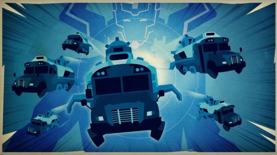 Fortnite : des bus de combat pour bombarder Galactus durant l'événement ?