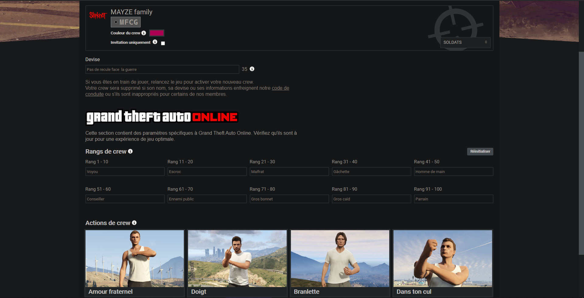 Comment créer un crew sur GTA 5 Online ? Millenium